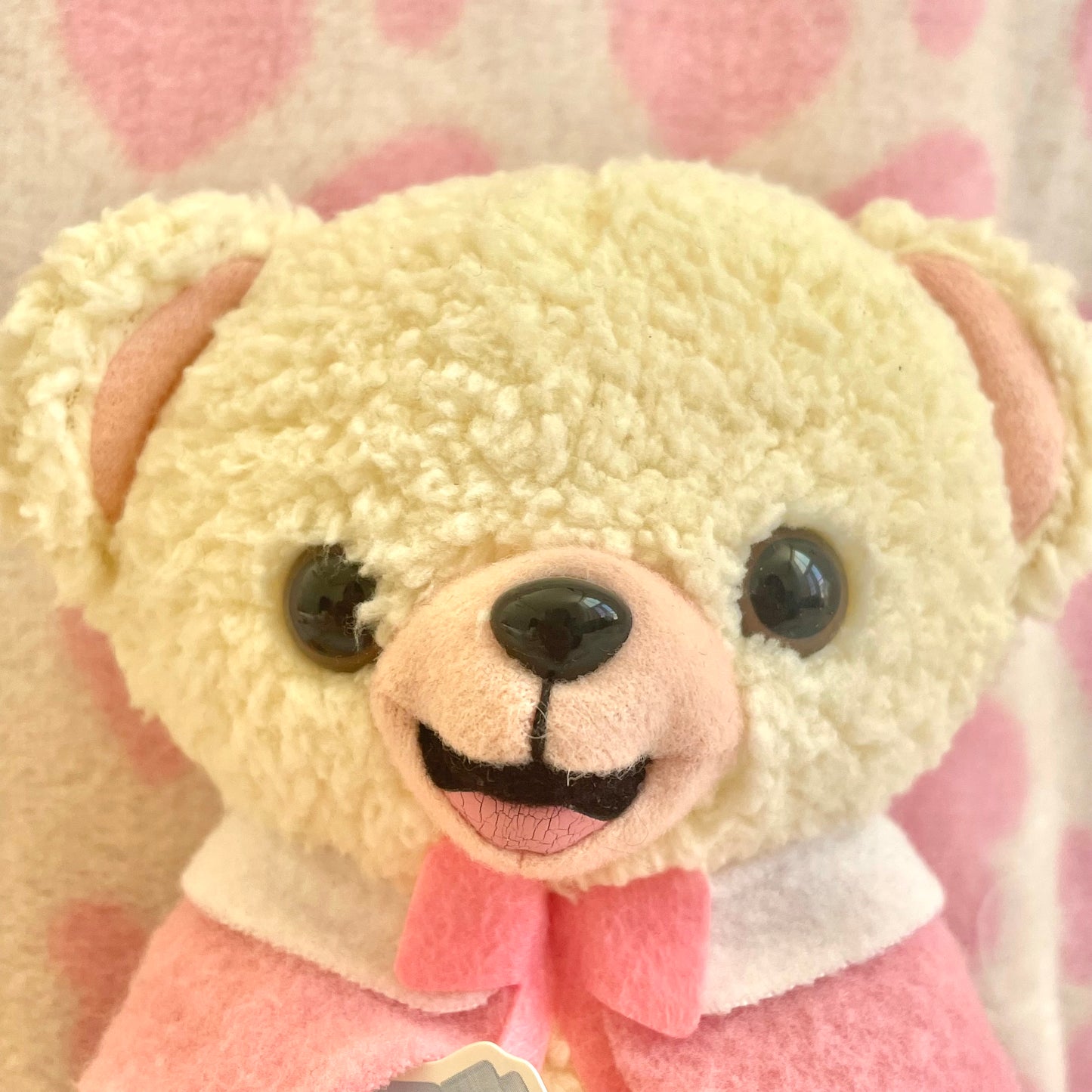 NS FaFa Bear Pink Warm Winter Cape Plush