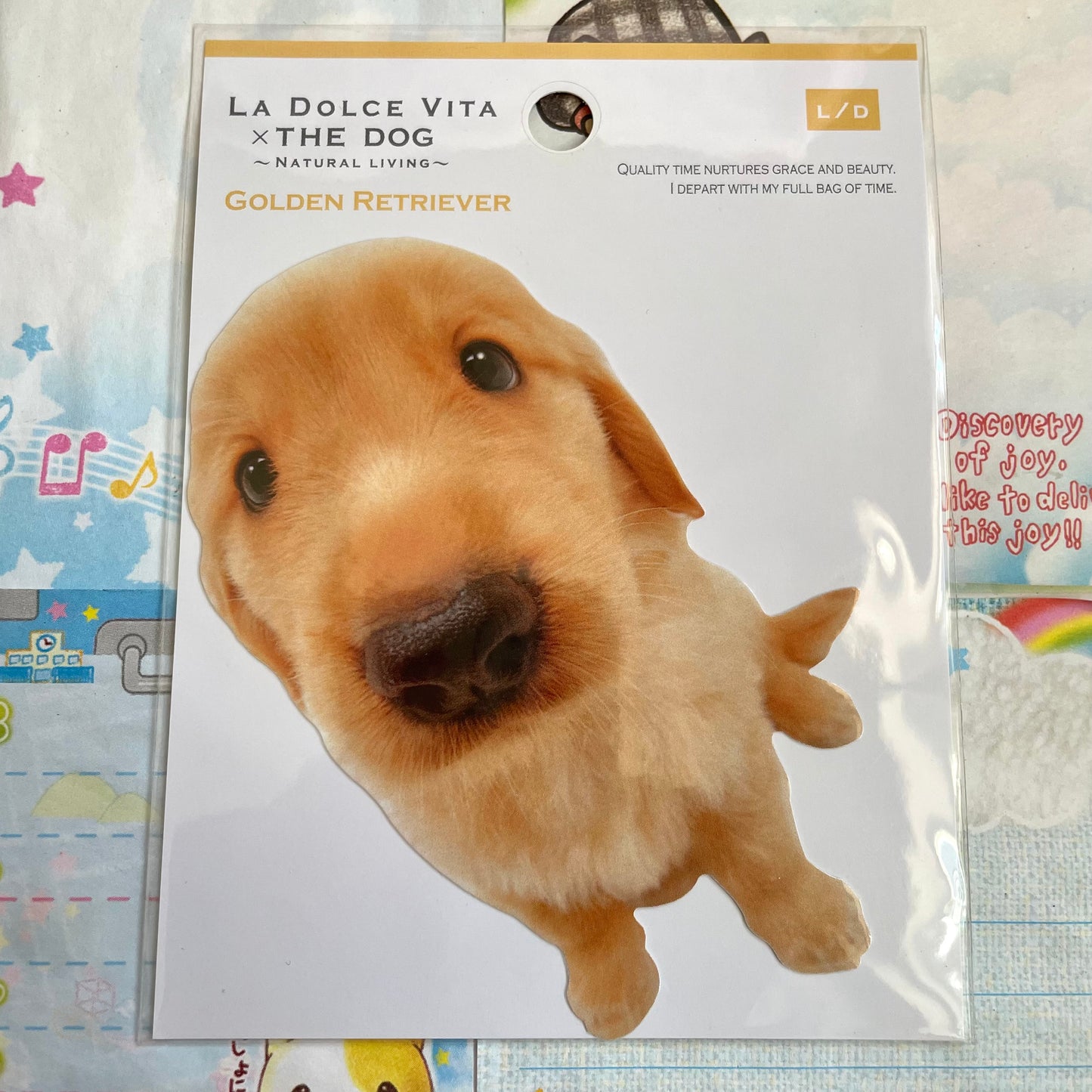 THE DOG x La Dolce Vita Golden Retriever Jumbo Sticker