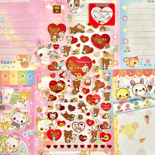 Rilakkuma Love Clear Sticker Sheet