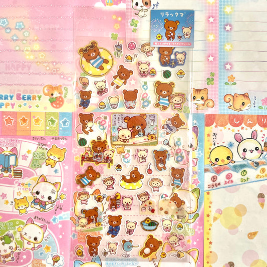 Rilakkuma Summer Clear Sticker Sheet