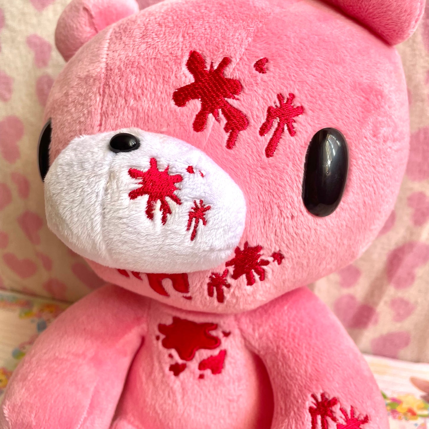 2008 Pink SL Sitting Gloomy Bear Plush (heavy blood ver.)