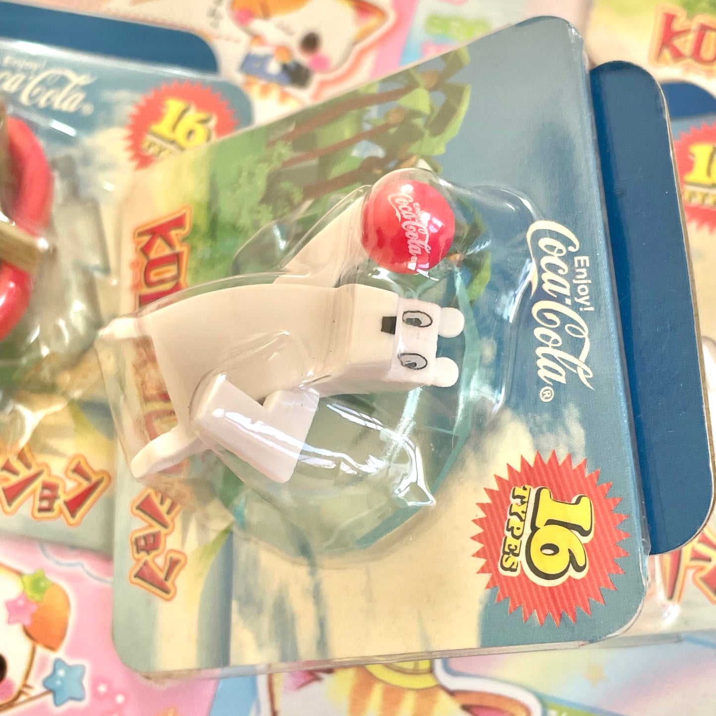 Set of 5 Coca Cola KUMA Collection Keychains/Figures