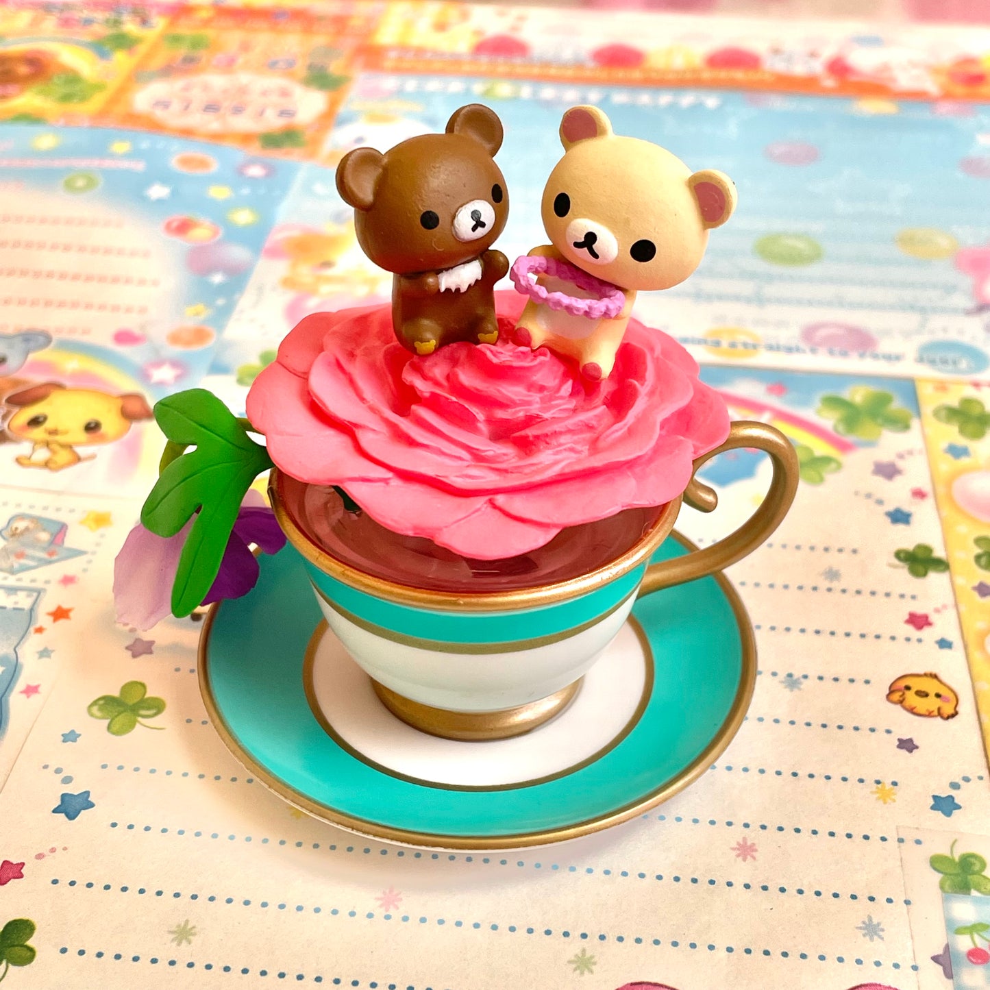 RE-MENT Rilakkuma Flower Teacup