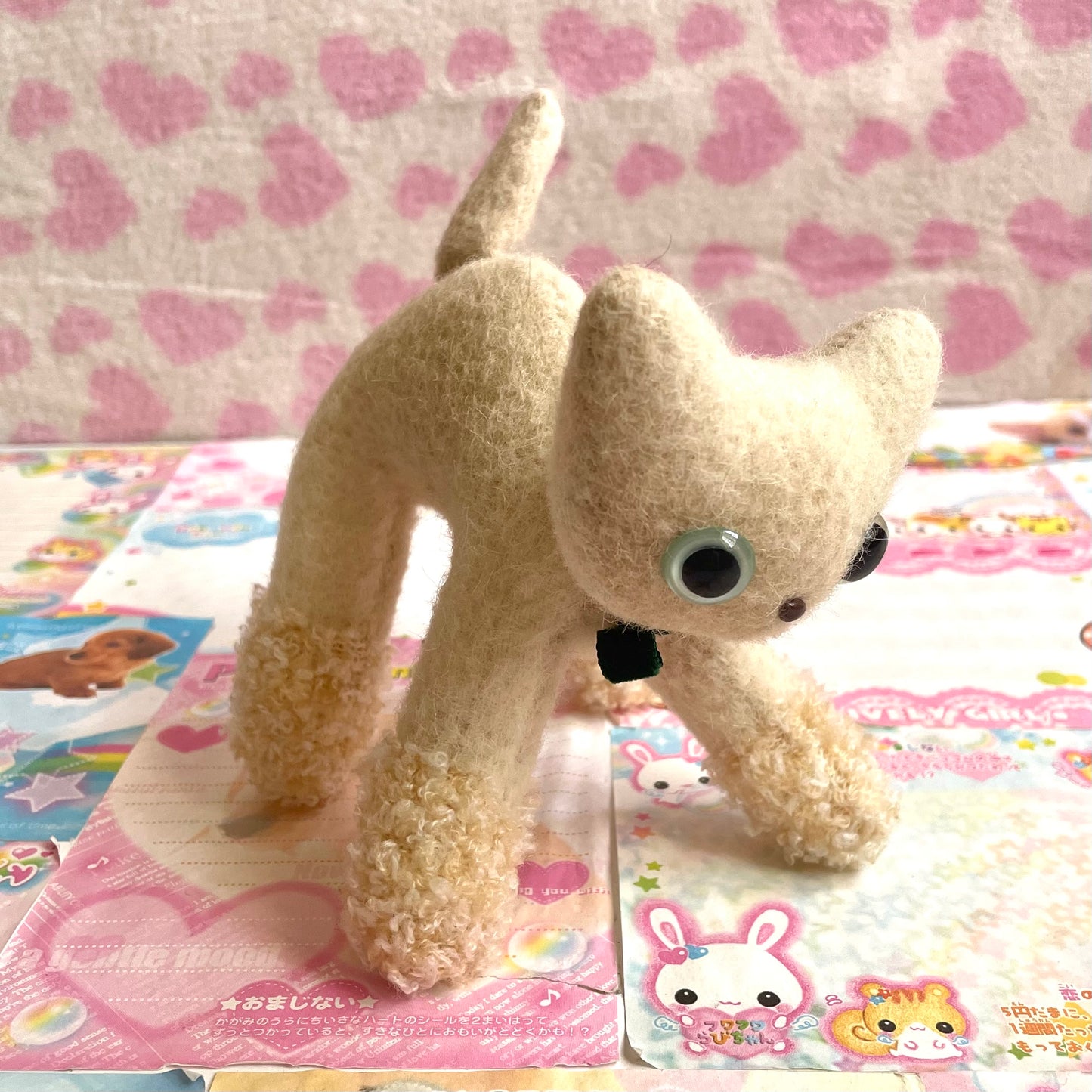 CAT, CAT, CAT! Bow Beige Cat Plush