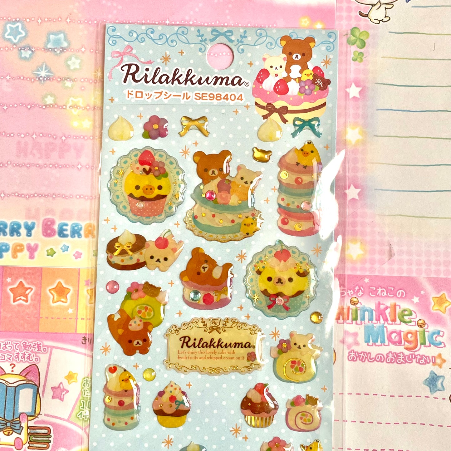 Rilakkuma Cake Sticker Sheet