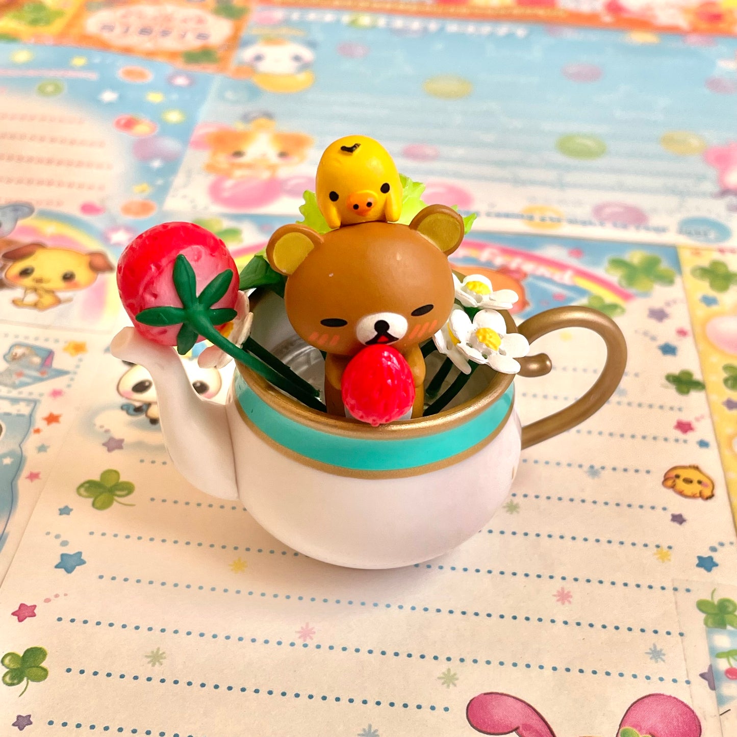 RE-MENT Rilakkuma Flower Teacup