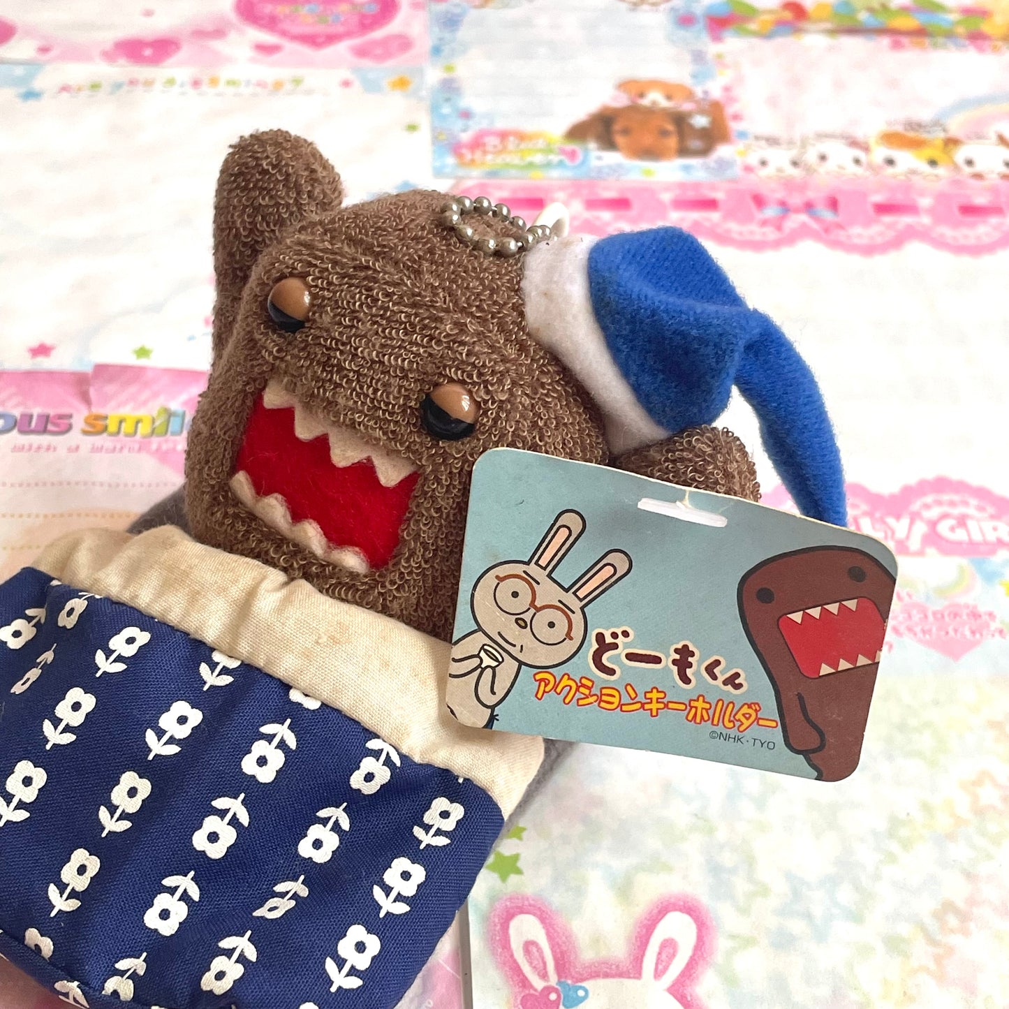 Domo-kun Sleeping Mascot Keychain