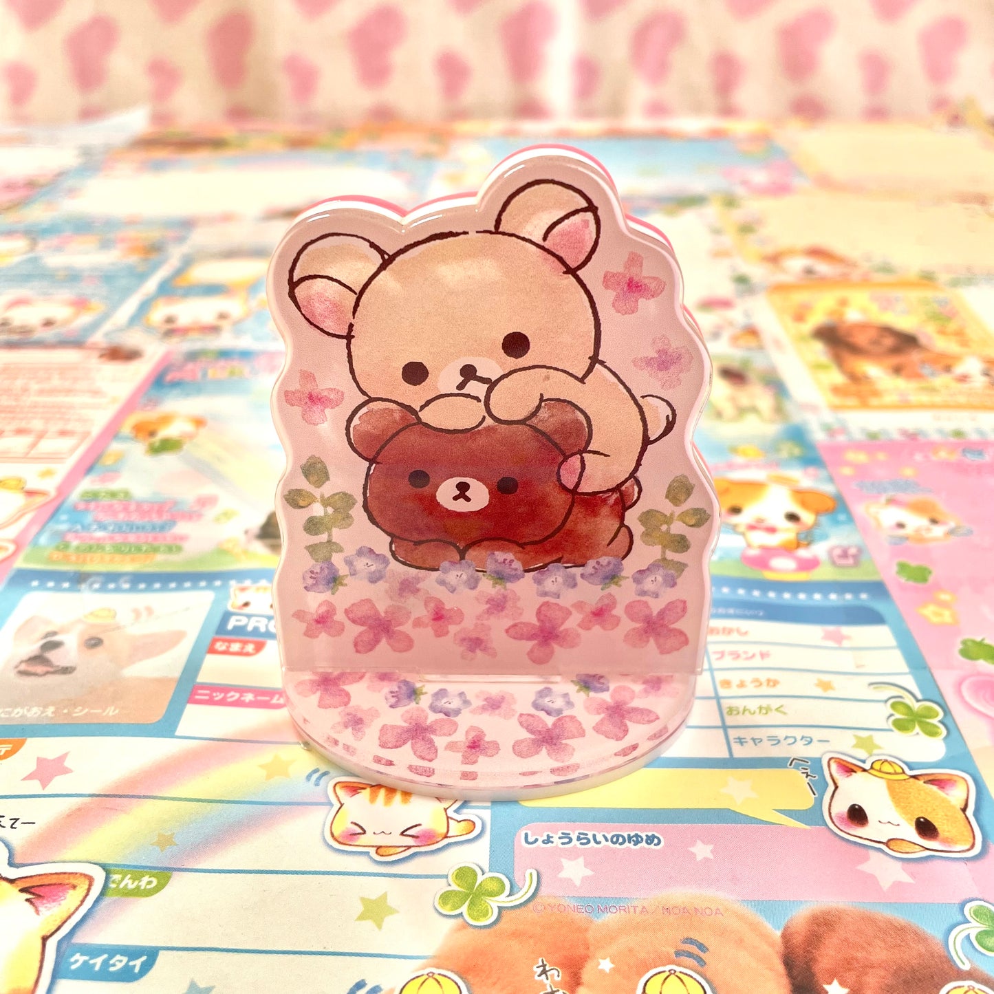 Korilakkuma Meets Chairoikoguma Acrylic Display Stand