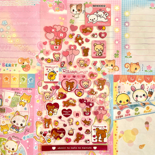 Rilakkuma Love Clear Sticker Sheet