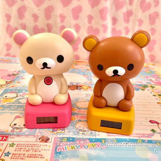 [defective] Rilakkuma & Korilakkuma Solar Mascot Set