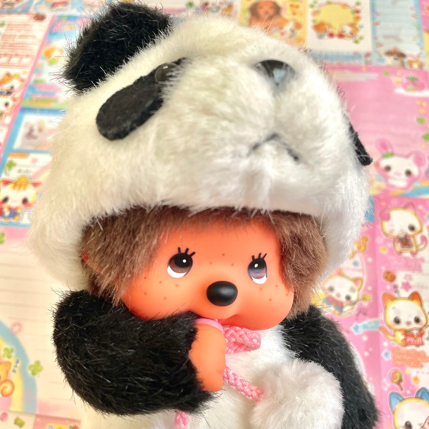 Monchhichi Panda Kigurumi Plush Toy