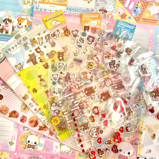 1 Random Used Rilakkuma Sticker Sheet