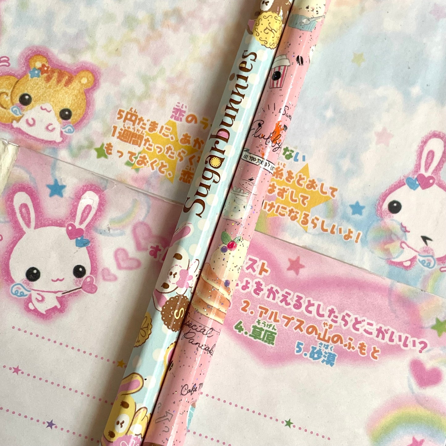 Sugarbunnies & Fluffy Cafe Pencil Set