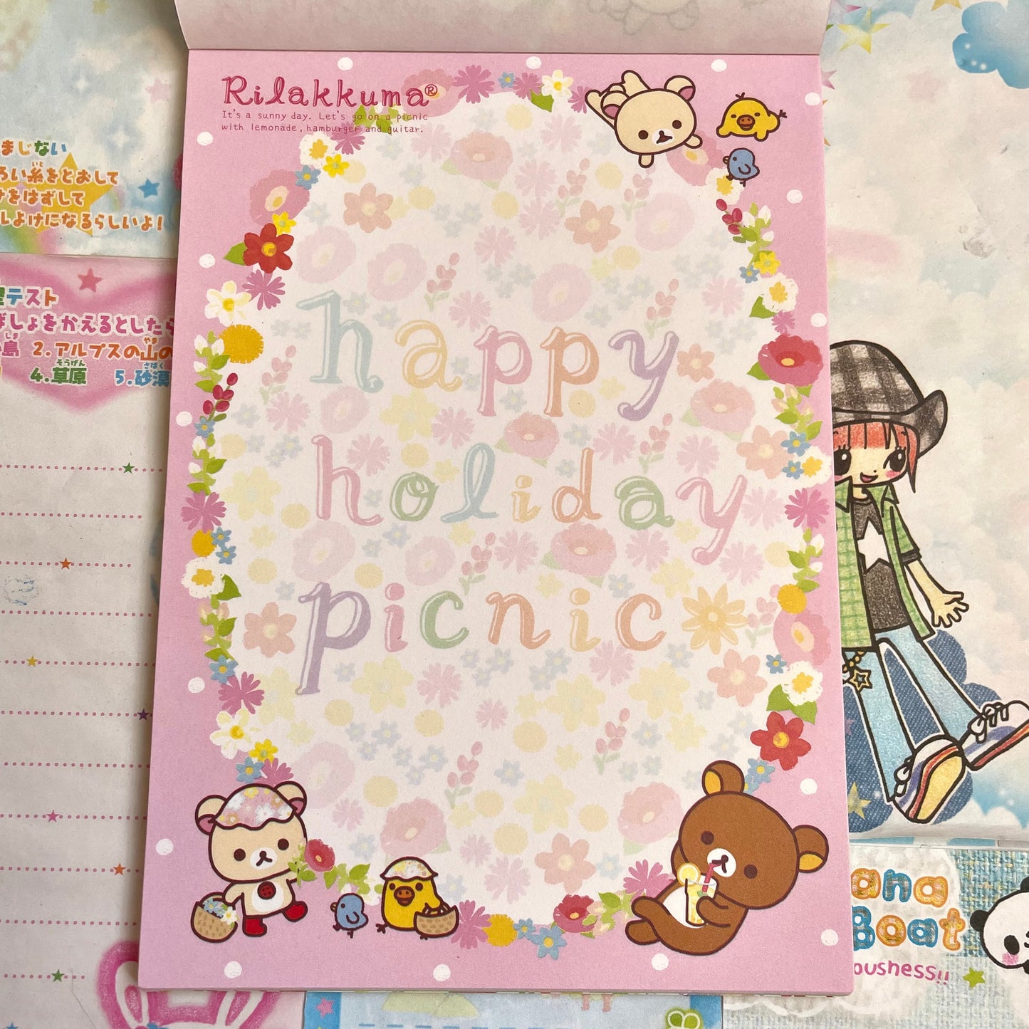 Rilakkuma Happy Holiday Picnic Memo Pad