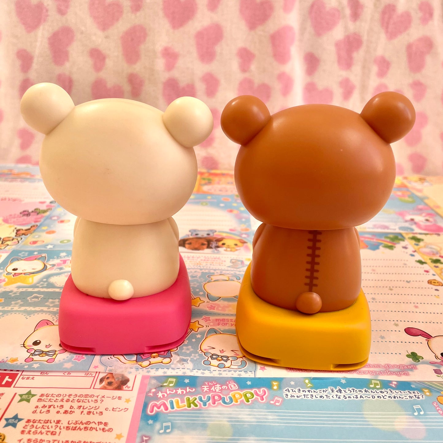 [defective] Rilakkuma & Korilakkuma Solar Mascot Set