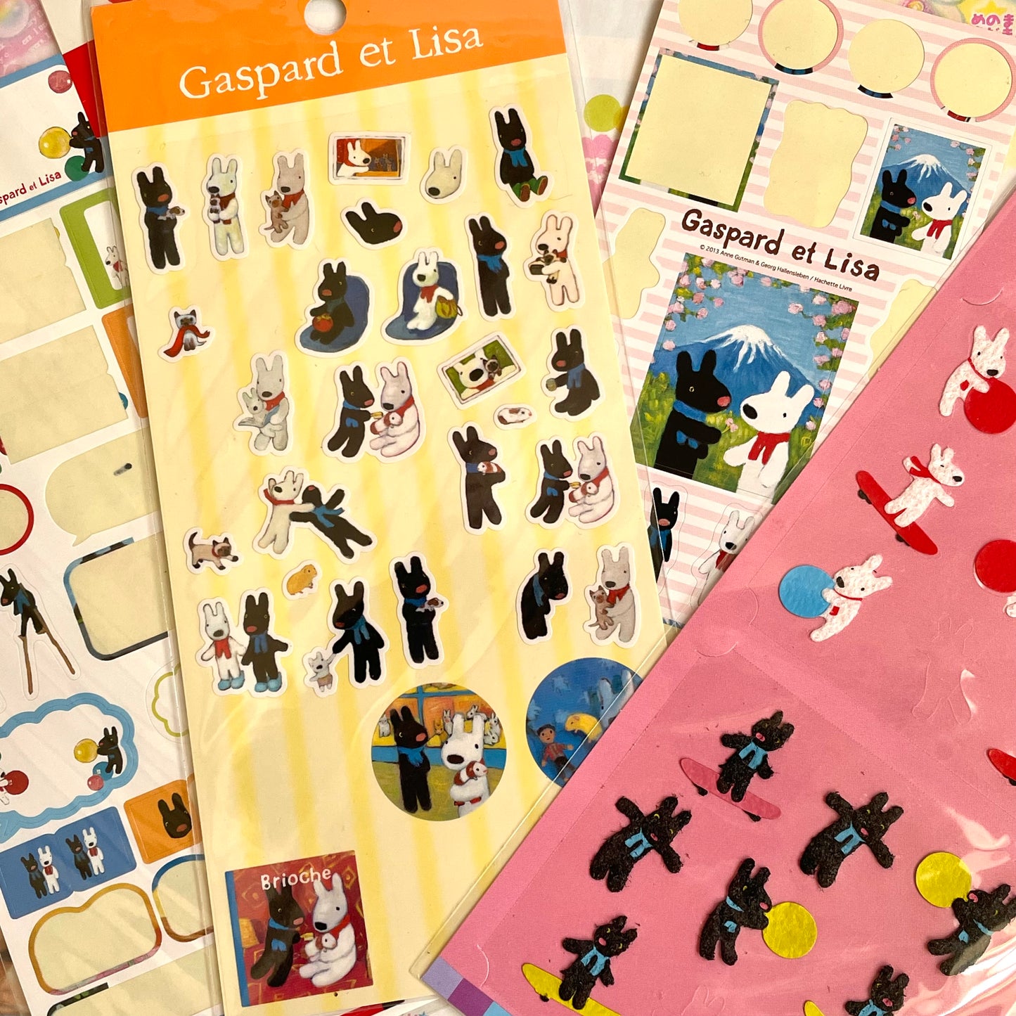 Used Gaspard et Lisa Sticker Sheet Set