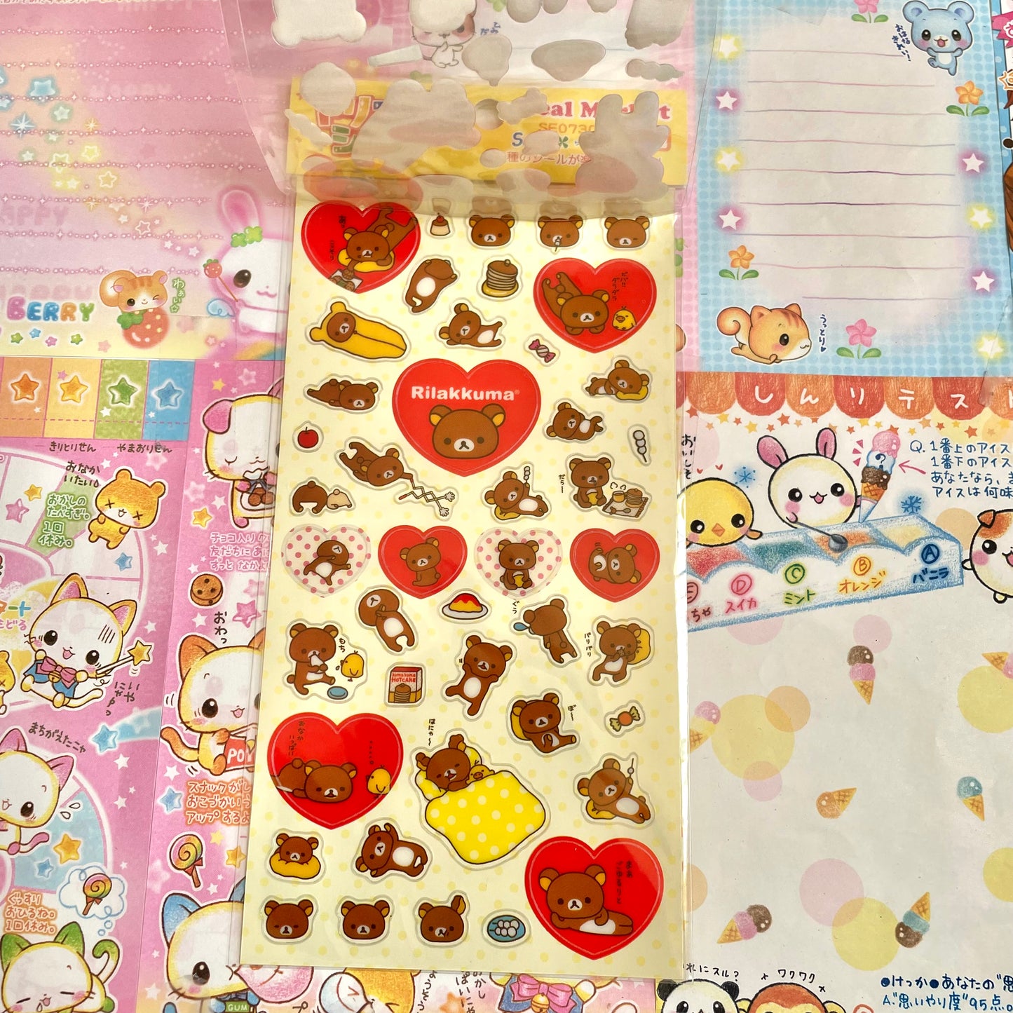 Rilakkuma Seal Market Double Sticker Sheet