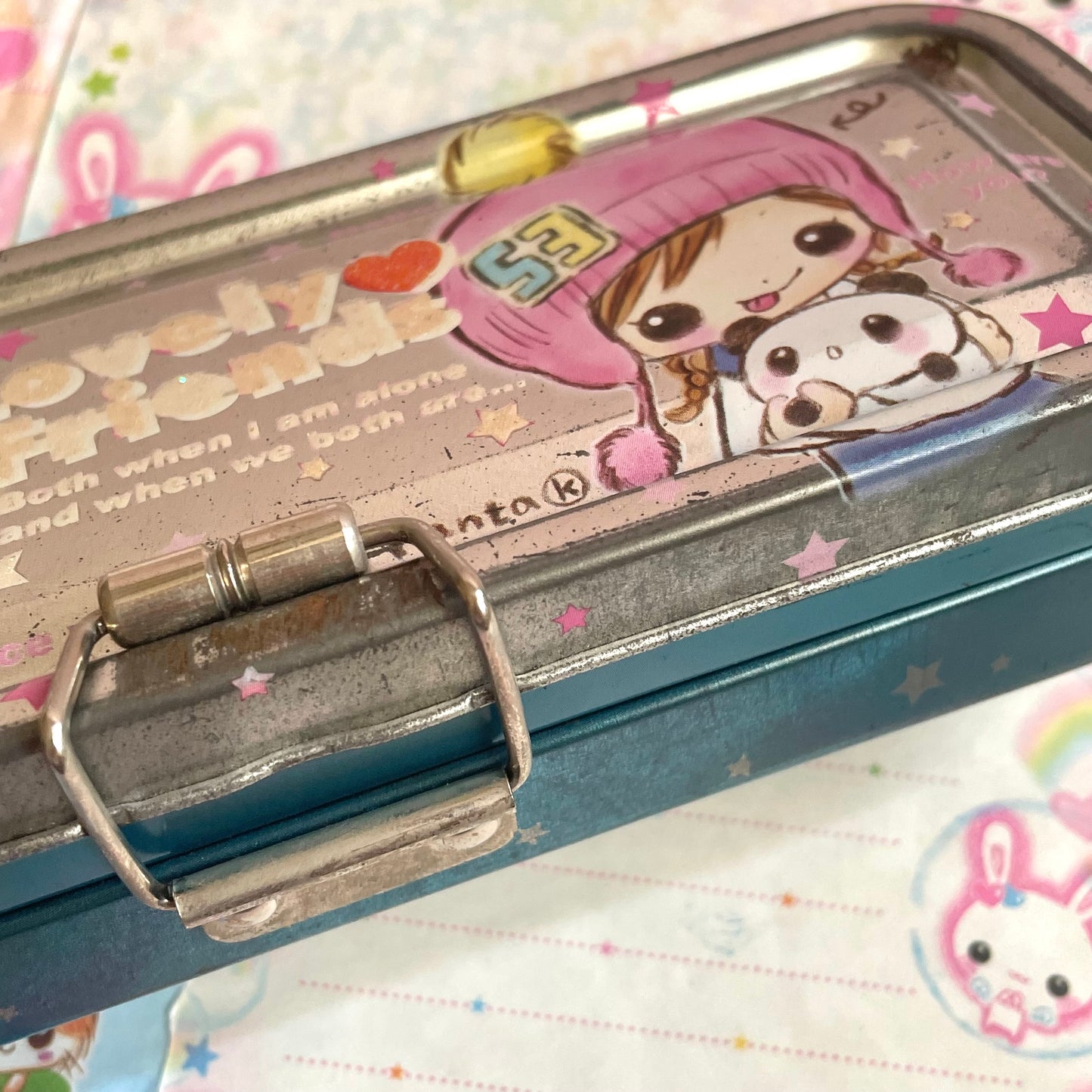 Lovely♡Friends Tin Can Pencil Case