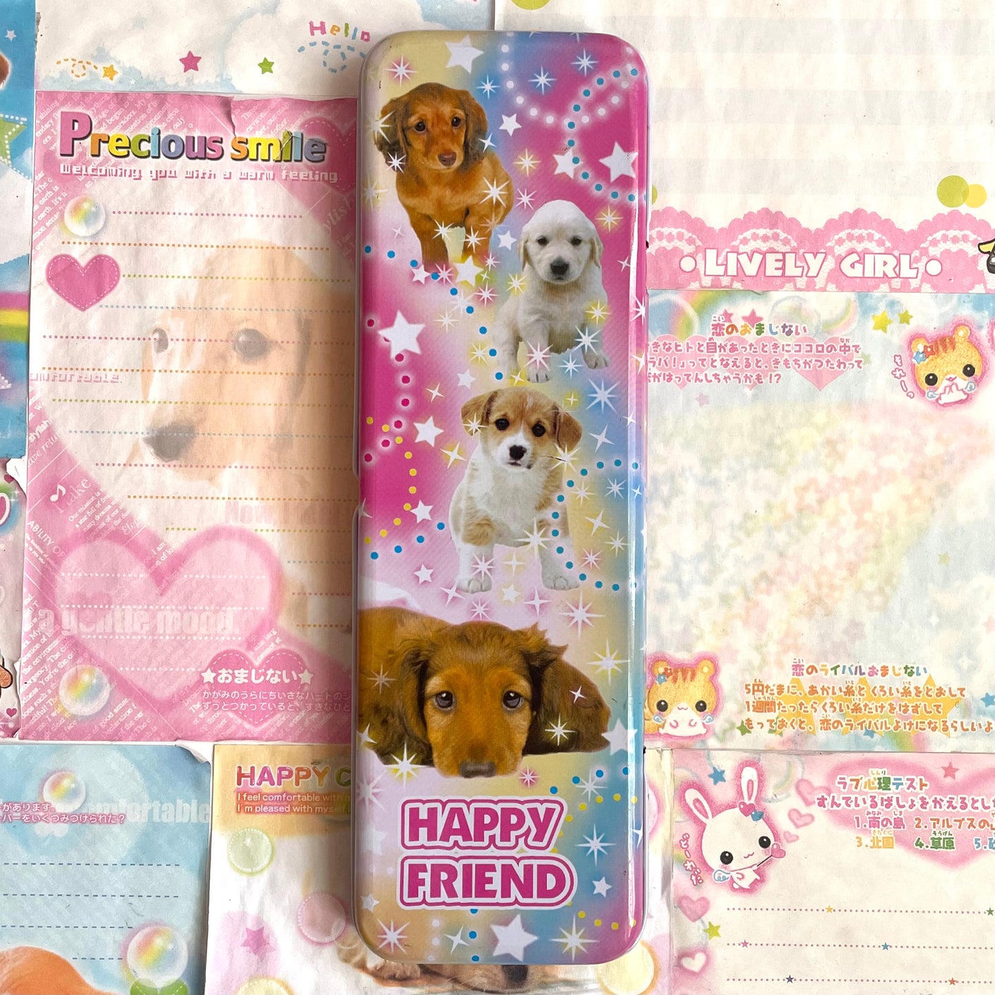 Happy Friend Tin Pencil Case