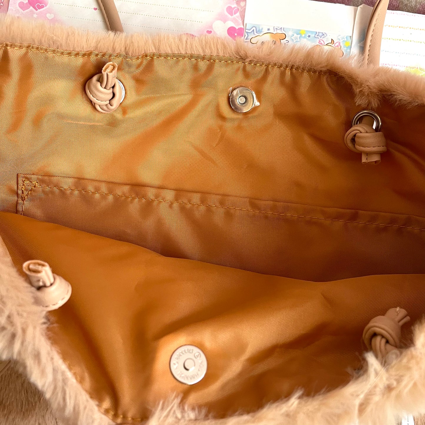 Rilakkuma 20th Anniversary Fur Tote Bag