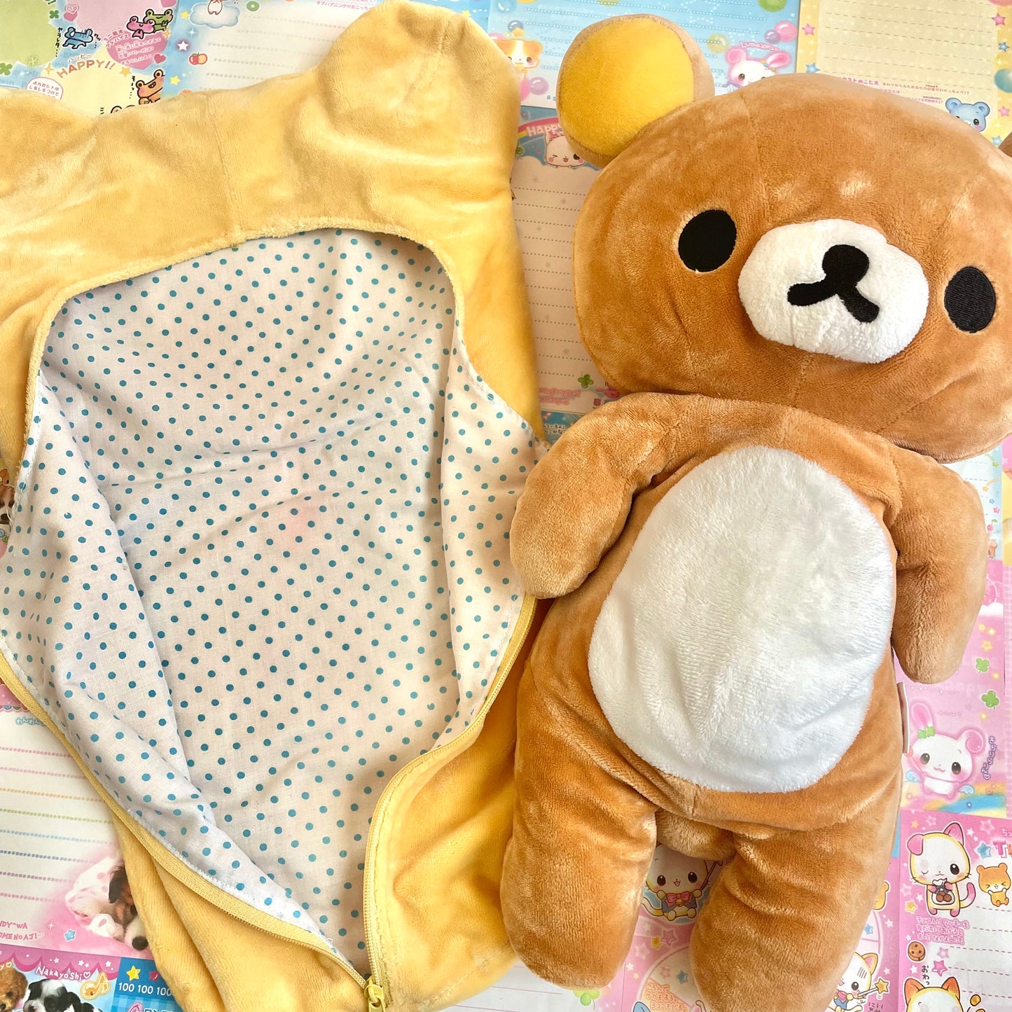 Rilakkuma in Reversible Sleeping Bag Plush