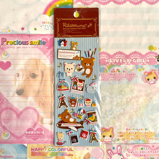 Rilakkuma Paris Sticker Sheet