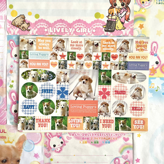 Loving Puppy’s Sticker and Memo Sheets