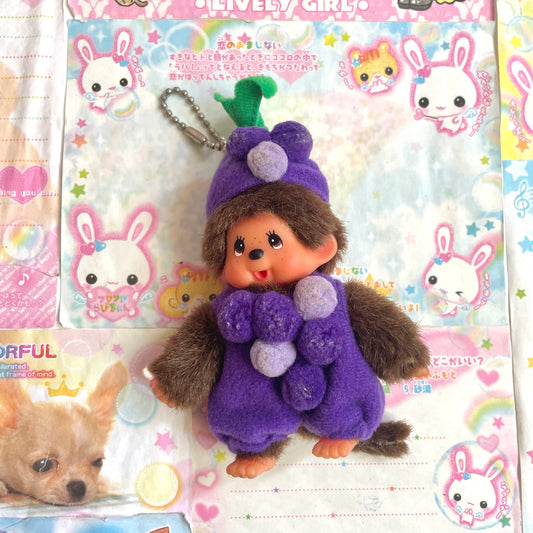 Local Monchhichi Grape Keychain