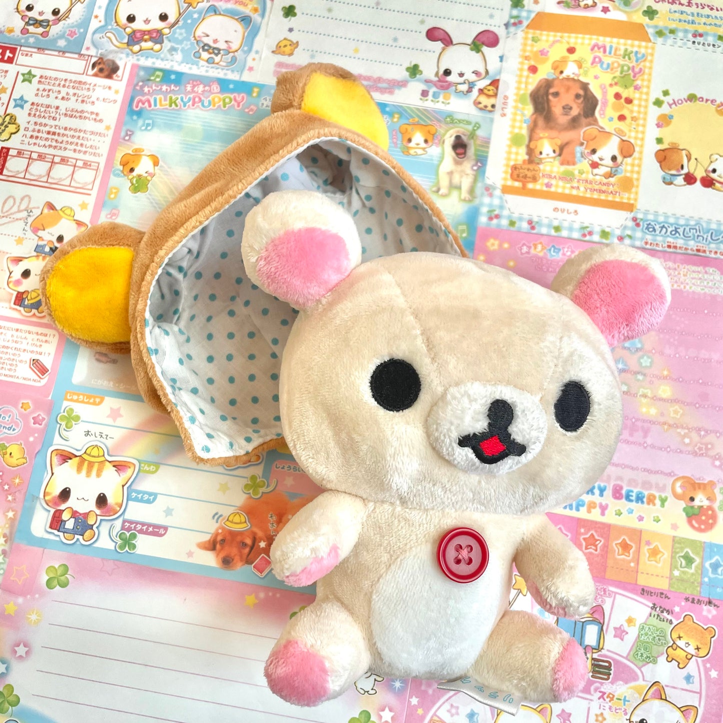 Korilakkuma with Rilakkuma Hat Small Plush