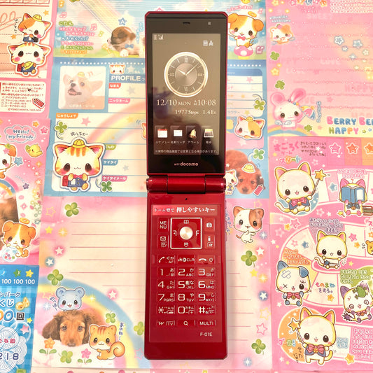 Prototype Flip Phone in Red