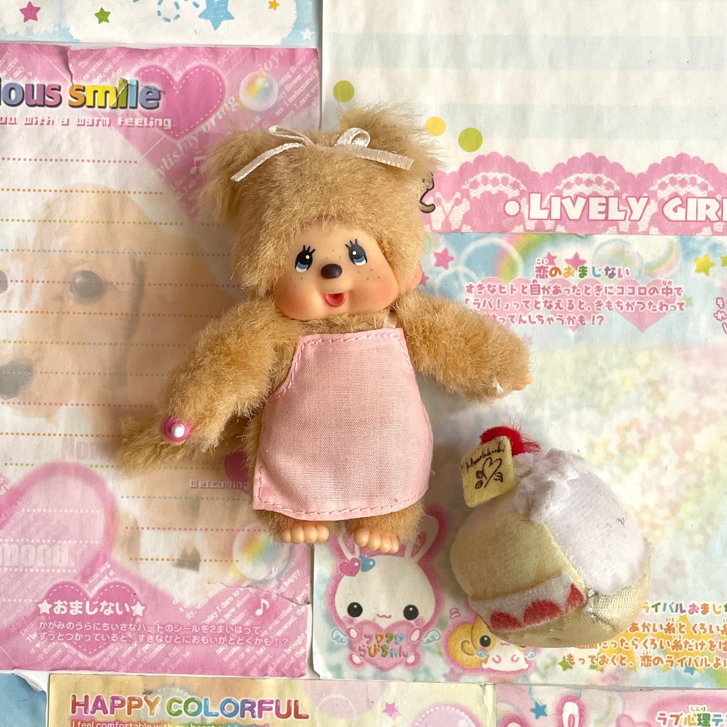 Monchhichi Cake Girl Keychain