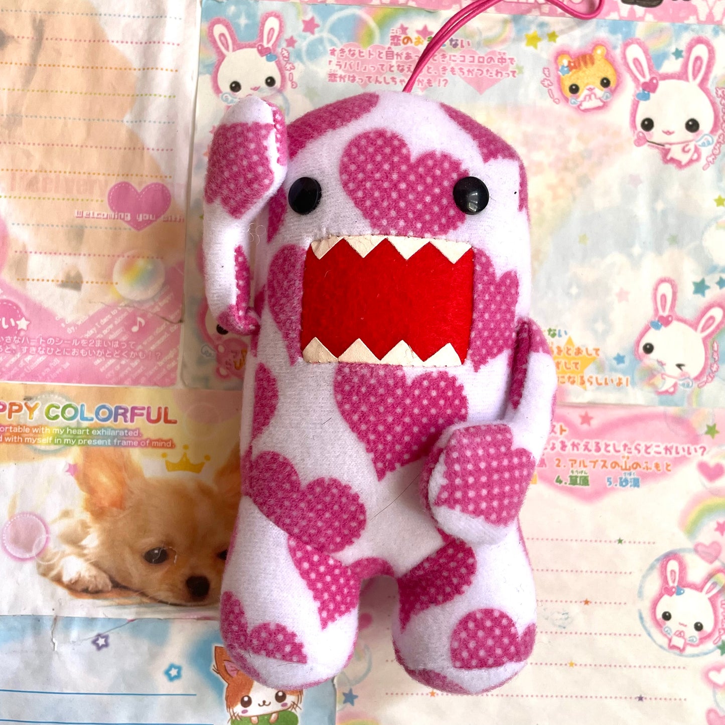 Domo-kun x Tokyo Cute☆TV Heart Pattern Mascot Strap