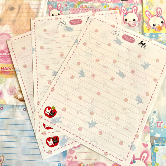 Cute Rabbit Letter Set