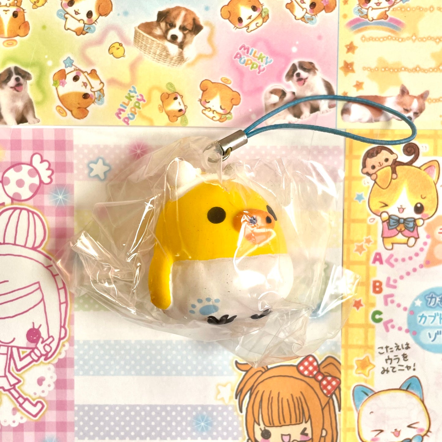 Rilakkuma Leisurely Cat Kiiroitori Squishy Strap