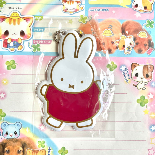 Miffy and Hankyu Name Tag Keychain