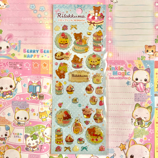 Rilakkuma Cake Sticker Sheet