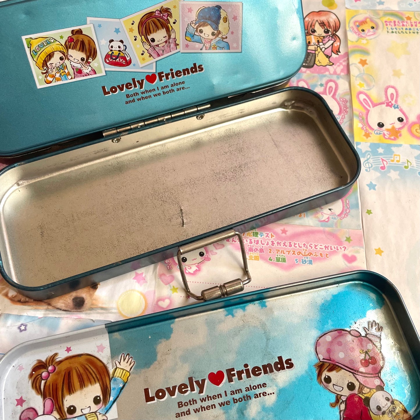 Lovely♡Friends Tin Can Pencil Case