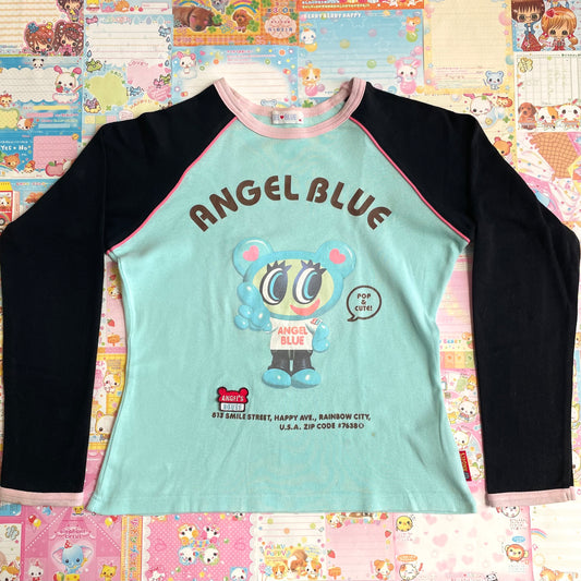 Angel Blue 3D Long Sleeve Shirt