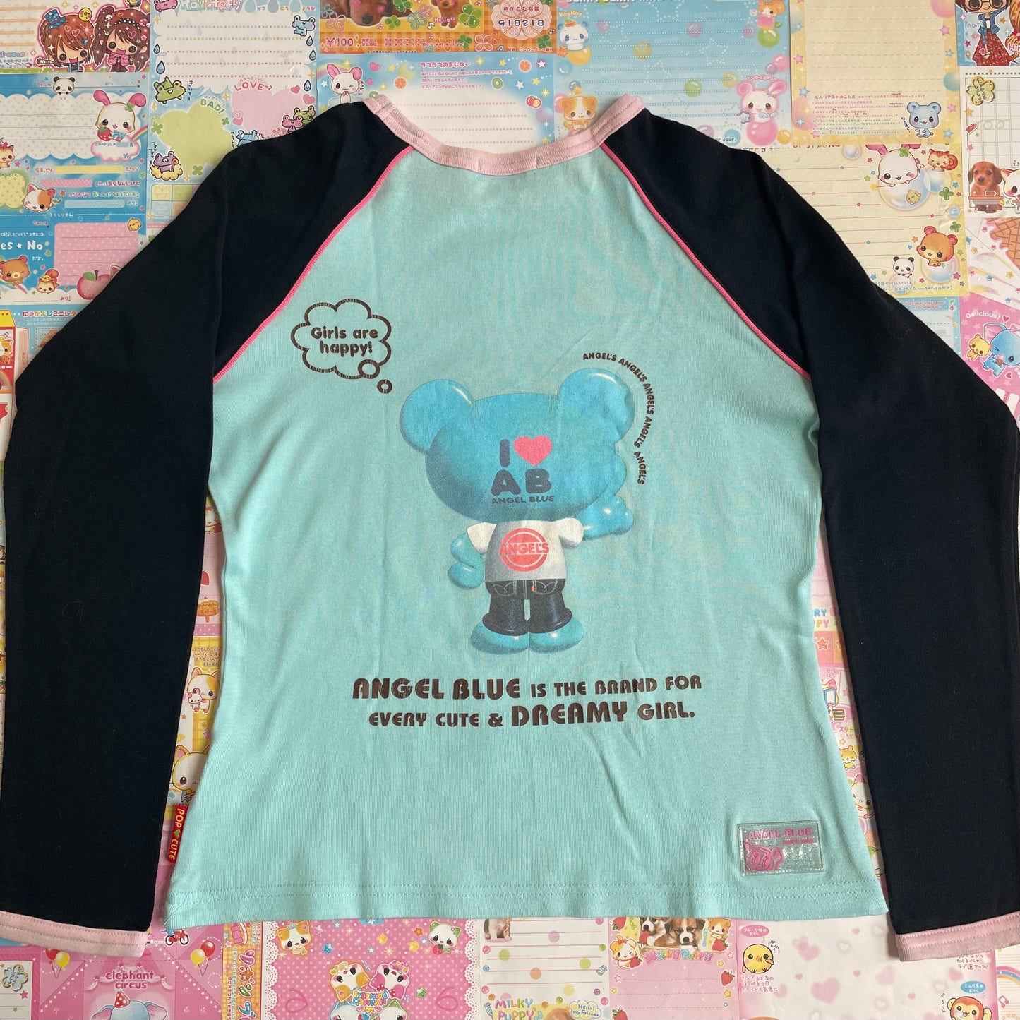 Angel Blue 3D Long Sleeve Shirt