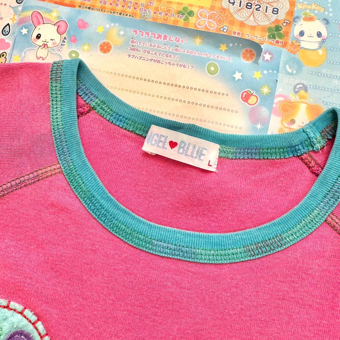 Angel Blue ♡ Patches Long-Sleeve T-Shirt