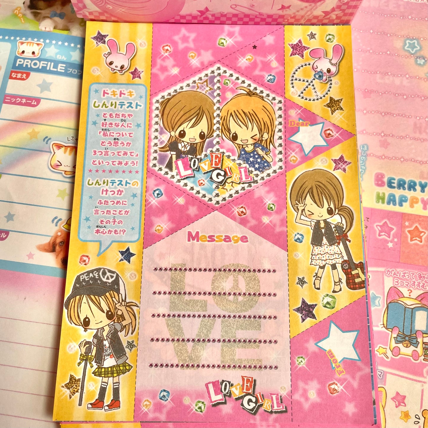 Love Girl Origami Memo Pad