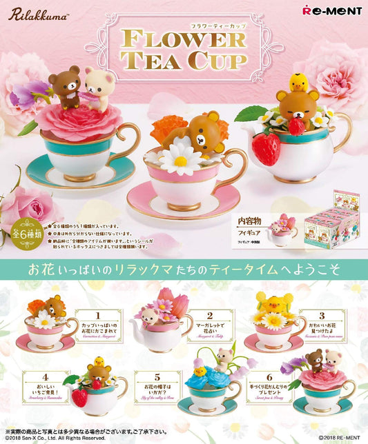 RE-MENT Rilakkuma Flower Teacup