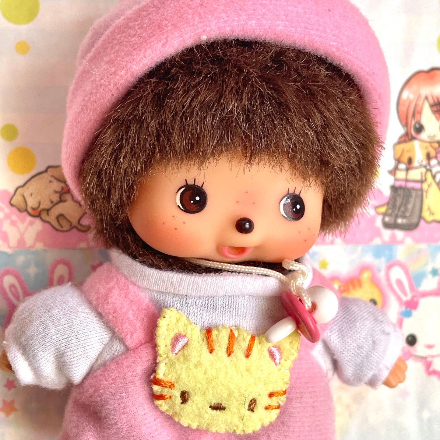 Monchhichi Bebichhichi in Kitten Romper