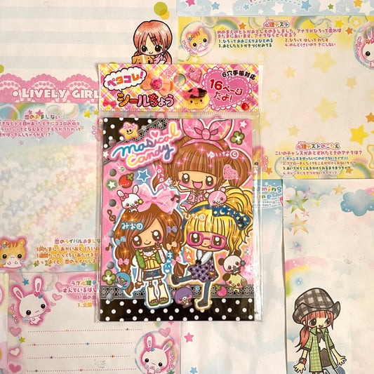 Magical Candy Sticker Collection Book