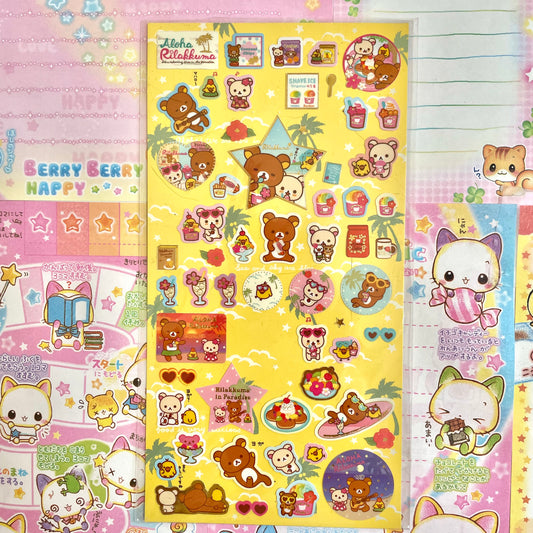 Rilakkuma In Paradise Sticker Sheet