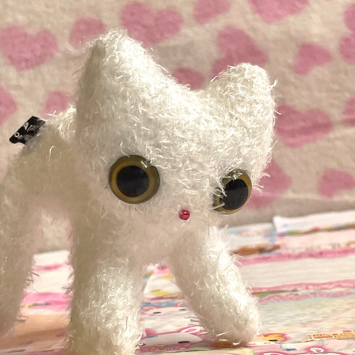 CAT, CAT, CAT! Fuzzy White Cat Plush