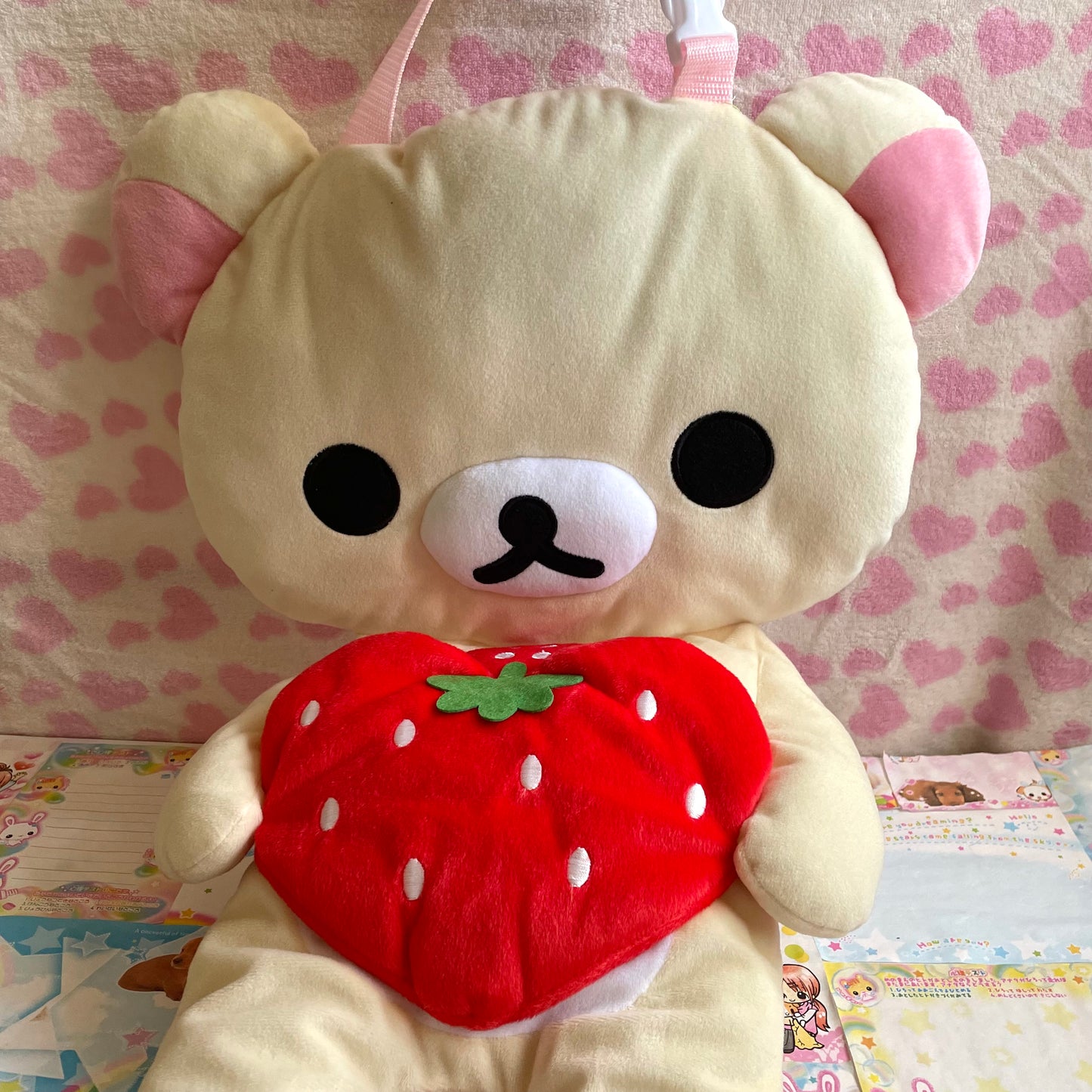 Rilakkuma Strawberry Car Seat Cushions