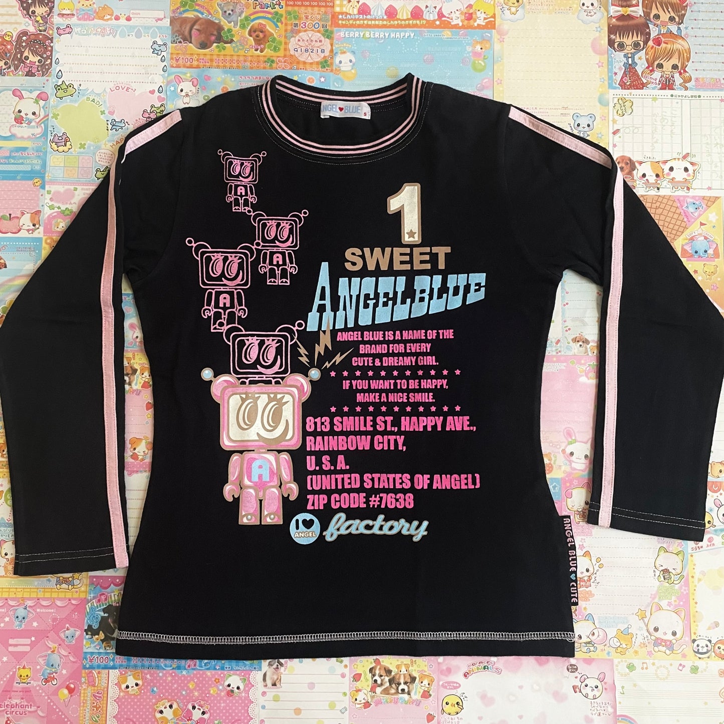 Sweet Angel Blue Factory S Long-sleeve T-shirt