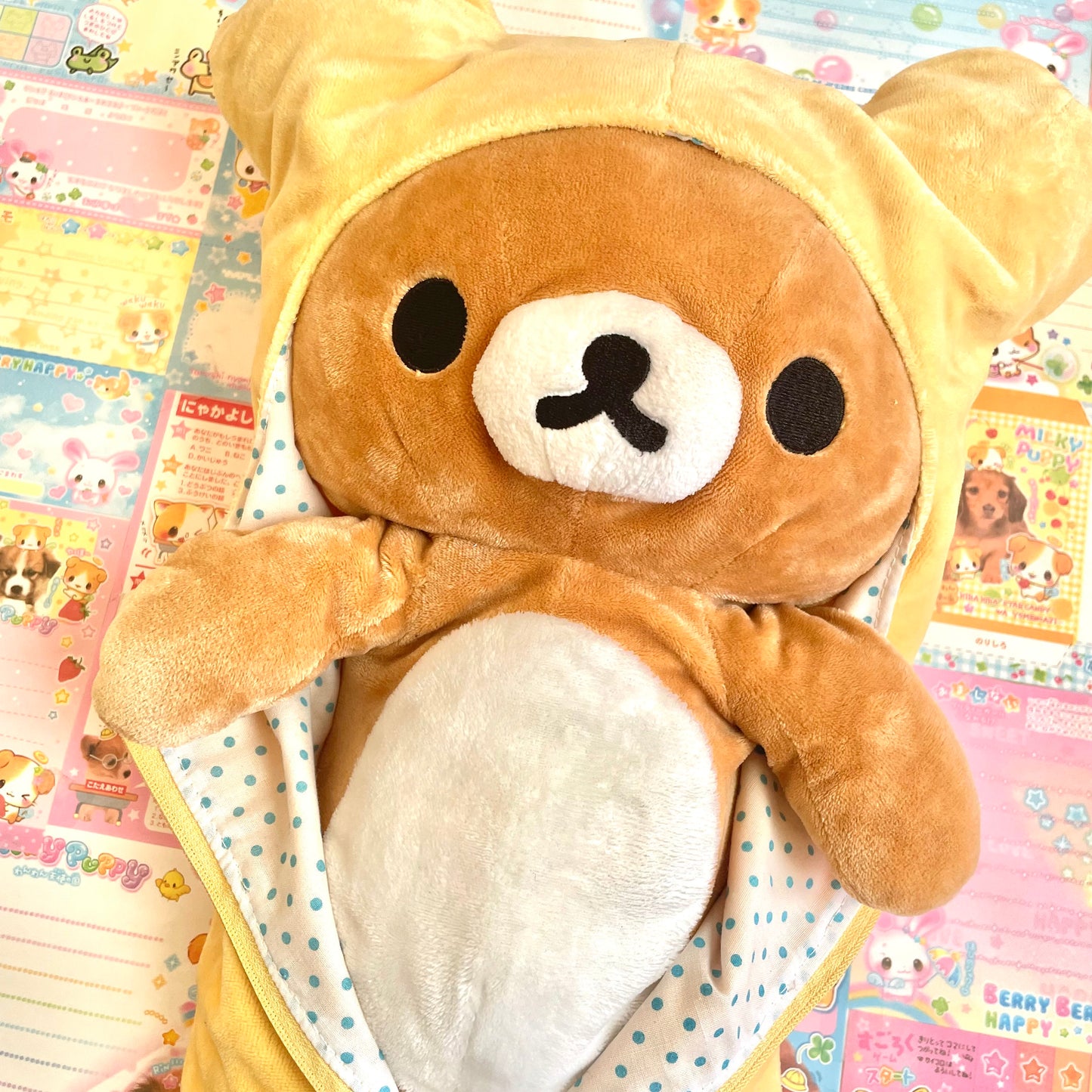 Rilakkuma in Reversible Sleeping Bag Plush