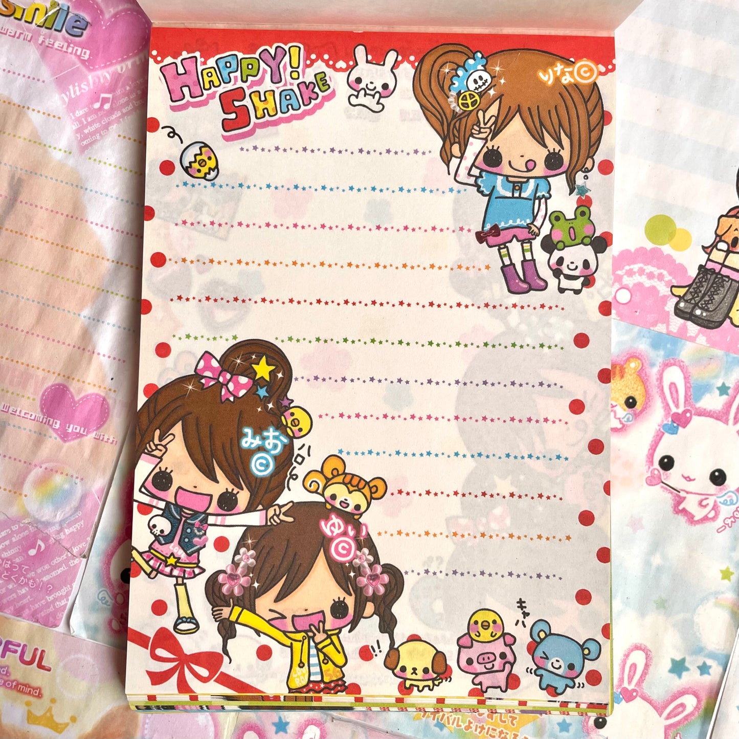 Happy Shake 8 Patterns Memo Pad